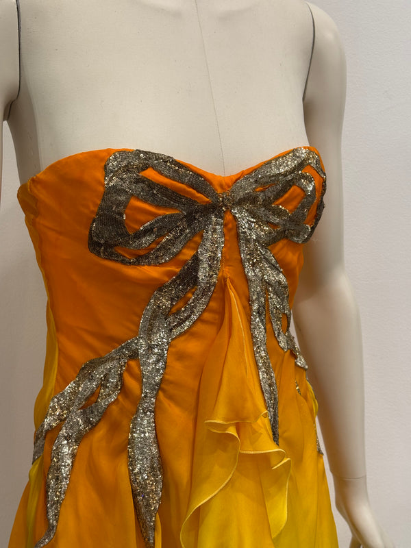 S/S2006 Roberto Cavalli runway flake mini dress