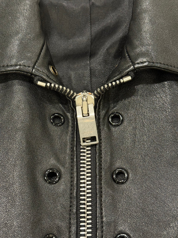 S/S2015 Saint Laurent Paris by Hedi Slimane biker leather vest