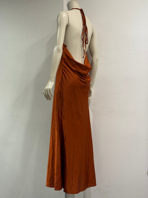 2004 Roberto Cavalli silk slip maxi dress