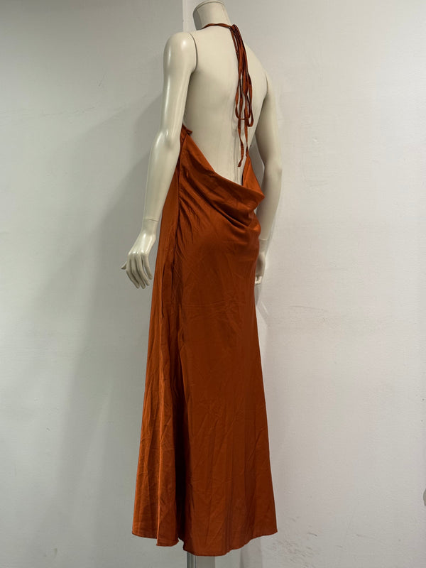 2004 Roberto Cavalli silk slip maxi dress