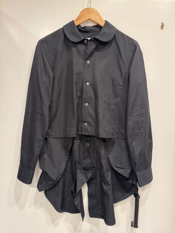 2018 Comme des Garçons deconstructed asymmetrical shirt
