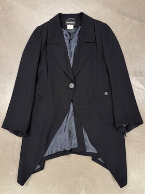 2000s Ann Demeulemeester fishtail wool coat