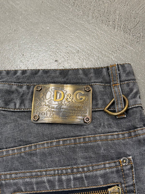 A/W2003 Dolce & Gabbana double waist work pants