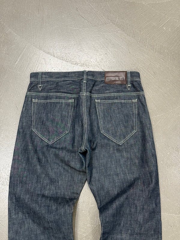 2000s Yohji Yamamoto raw wide leg jeans