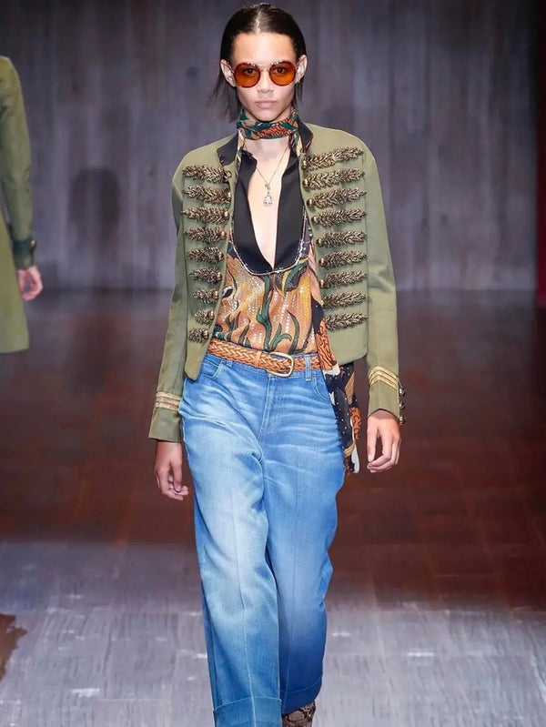 S/S 2015 Gucci by Frida Giannini runway Napoleon military jacket