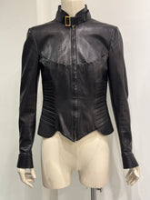 Load image into Gallery viewer, A/W2003 Gucci by Tom Ford corseted leather jacket
