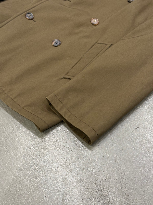 2000s Prada brown double-breasted jacket