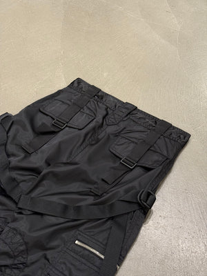 A/W2003 Dolce & Gabbana bondage nylon technical cargo pants