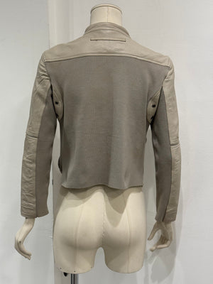 Prada zipped moto leather jacket