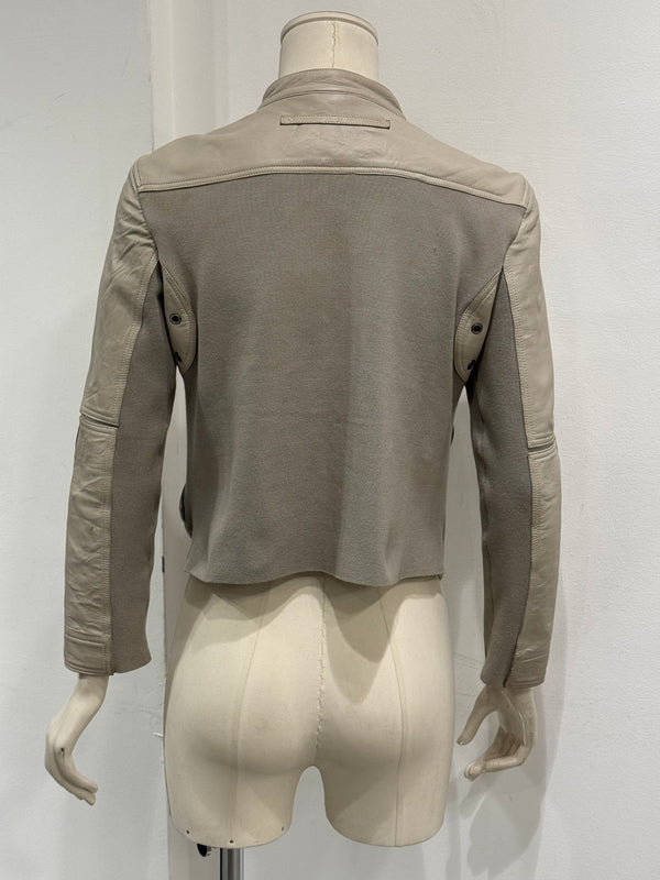 Prada zipped moto leather jacket