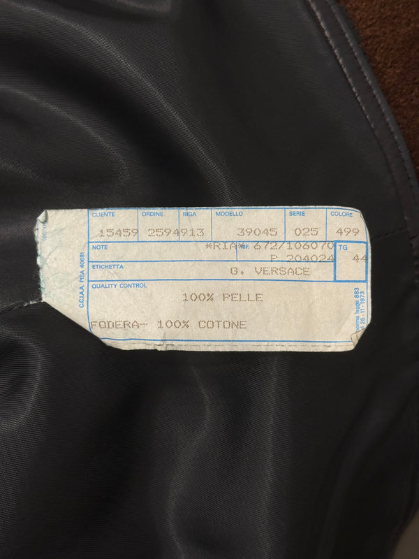A/W1992 Gianni Versace bondage fringe leather vest