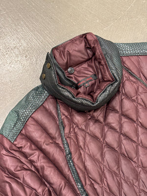 A/W2000 Roberto Cavalli snakeskin python leather puffer jacket