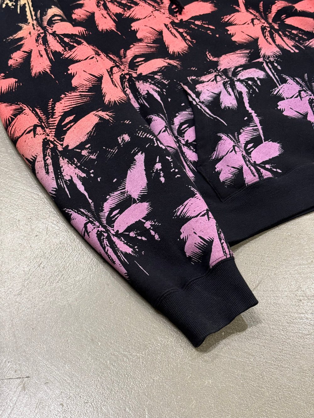 2019 Saint Laurent sunset palm tree hoodie