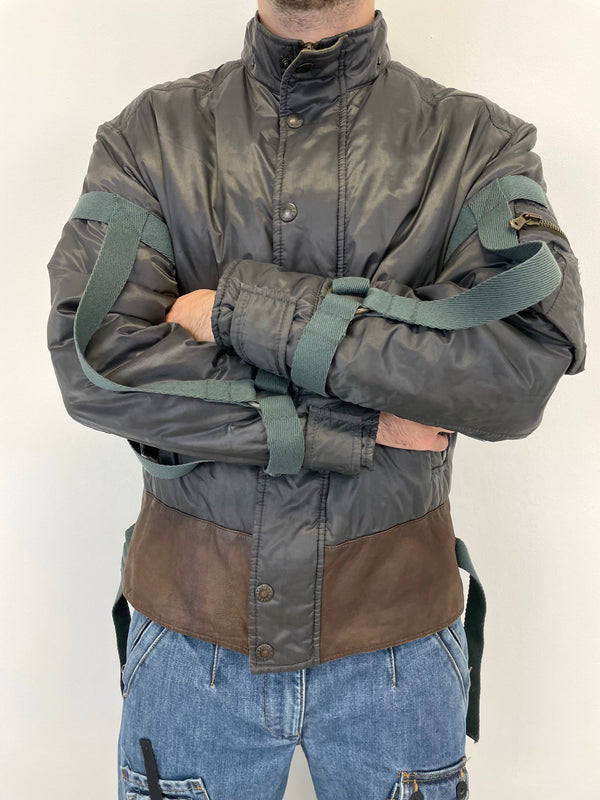 2003 Dolce & Gabbana bondage bomber jacket