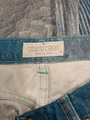 S/S2001 Roberto Cavalli Elizabeth Taylor eye pants