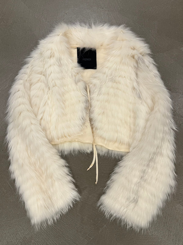 2002 Fendi cropped fur jacket