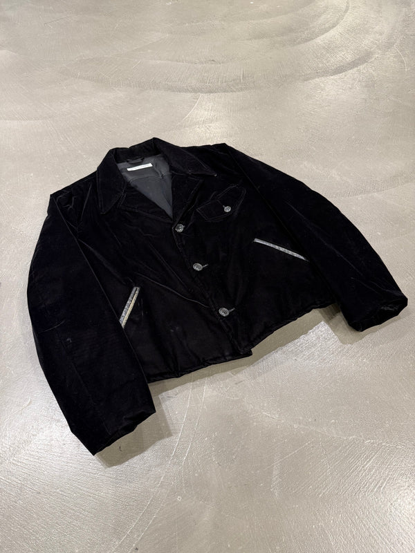 1990s EMPORIO Armani velour boxy military jacket