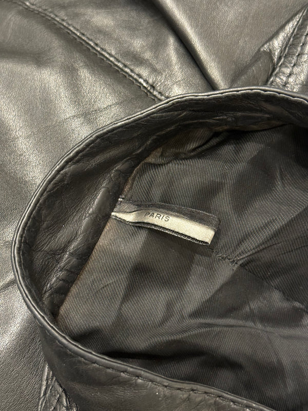 S/S2006 Dior by Hedi Slimane multi-zip leather bomber jacket