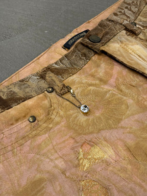 A/W2001 Roberto Cavalli “Phoenix” double layer destroyed jeans