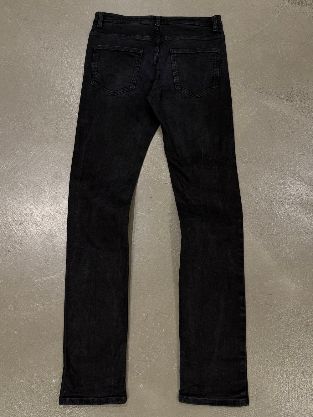 2000s Chanel black uniform slim jeans