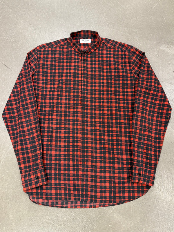 2016 Saint Laurent by Hedi Slimane check button-up shirt