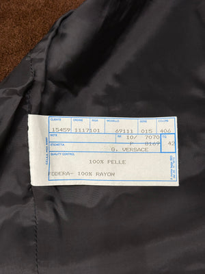 A/W1992 Gianni Versace chain-woven leather vest