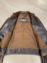 Load image into Gallery viewer, 1990s Dolce &amp; Gabbana boxy oversized faded leather jacket
