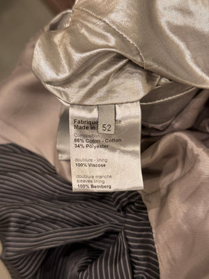 S/S2007 Dior Homme by Hedi Slimane runway silver metallic bomber jacket
