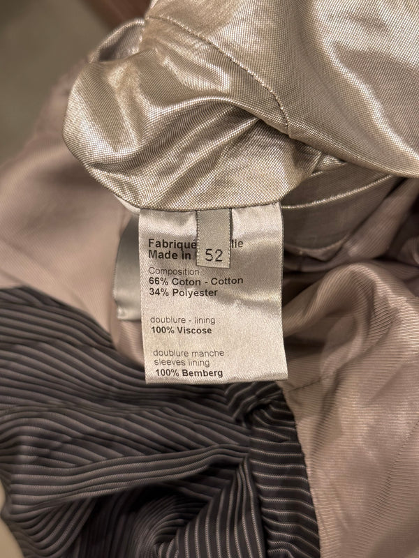 S/S2007 Dior Homme by Hedi Slimane runway silver metallic bomber jacket