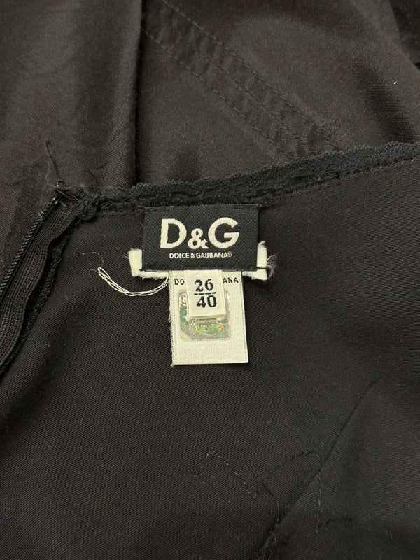 2000s Dolce & Gabbana V-neck midi dress