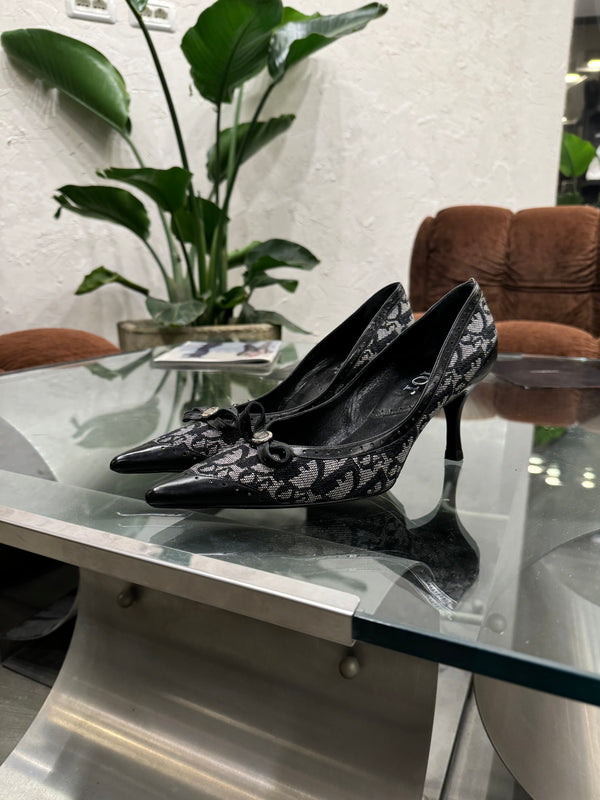 2000s Christian Dior by Galliano monogram heels