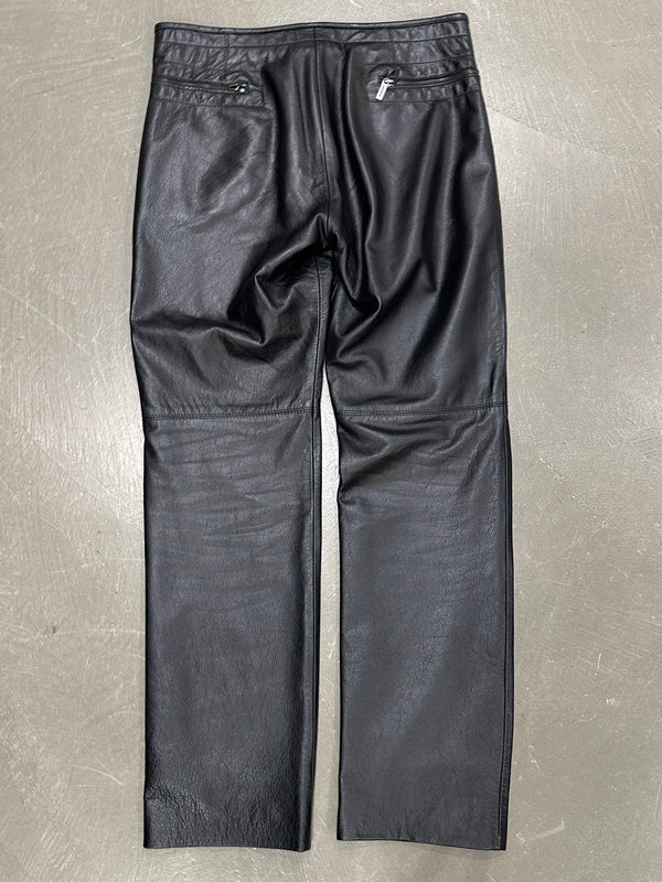 1990s Dirk Bikkembergs all around zipper leather pants