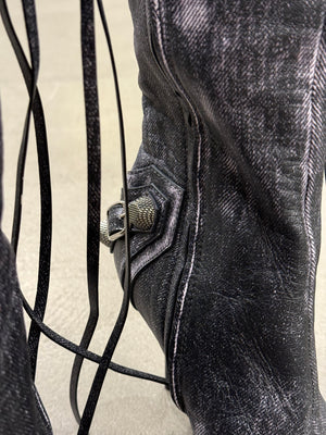 Balenciaga heeled city boots - new