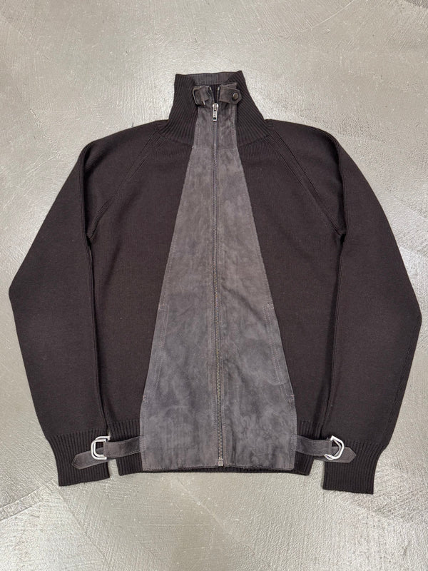 2000s Gucci by Tom Ford hybrid suede cashmere jacket