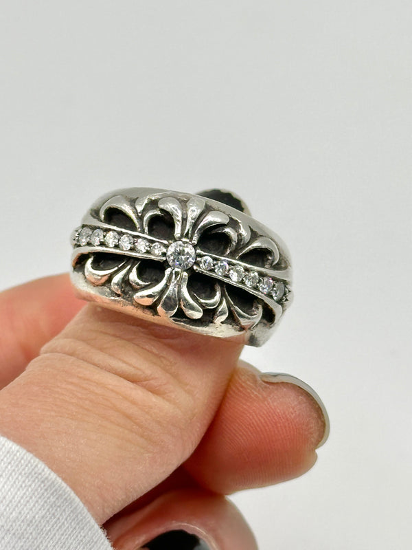 Chrome Hearts factory diamond floral ring