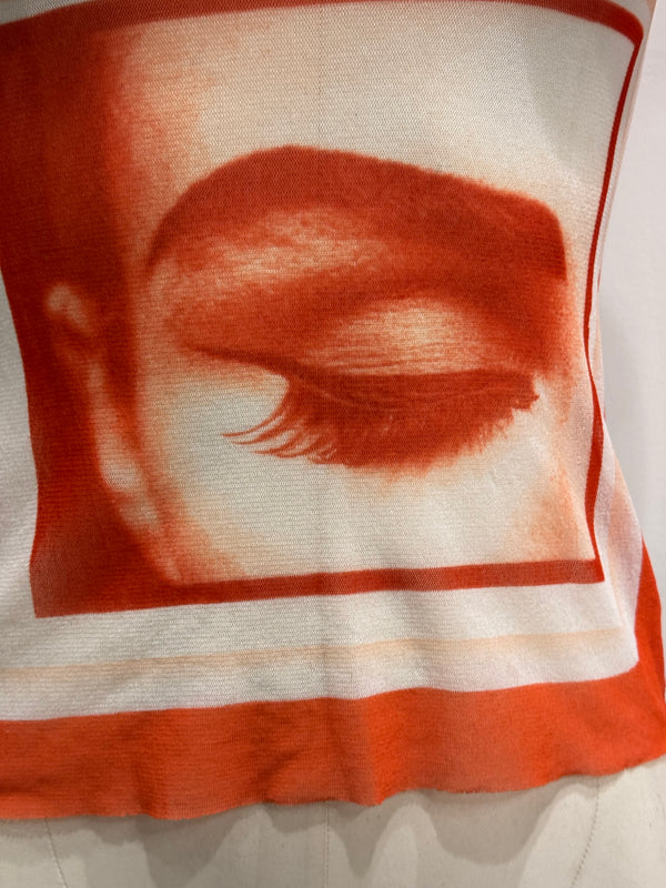 S/S2001 Jean Paul Gaultier “Madonna” eye mesh top
