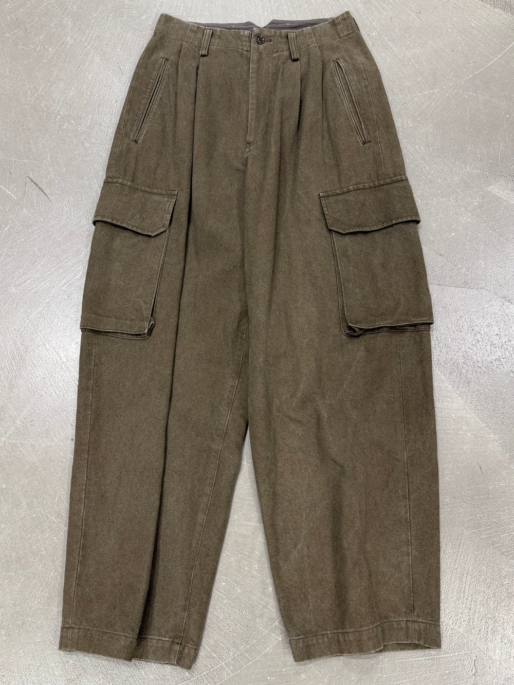 Yohji Yamamoto 2-tuck cargo pants
