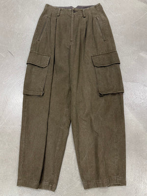 Yohji Yamamoto 2-tuck cargo pants