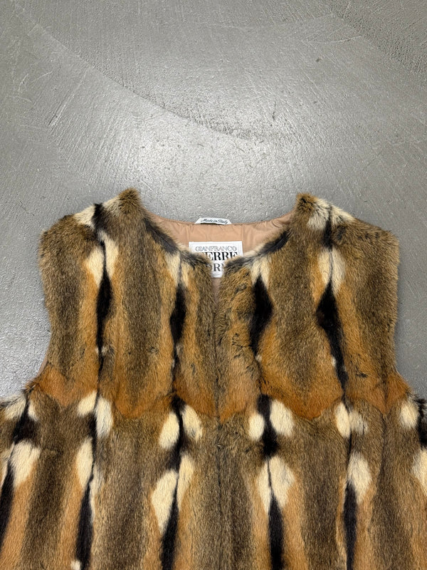 1990s Gianfranco Ferré fur pudded vest
