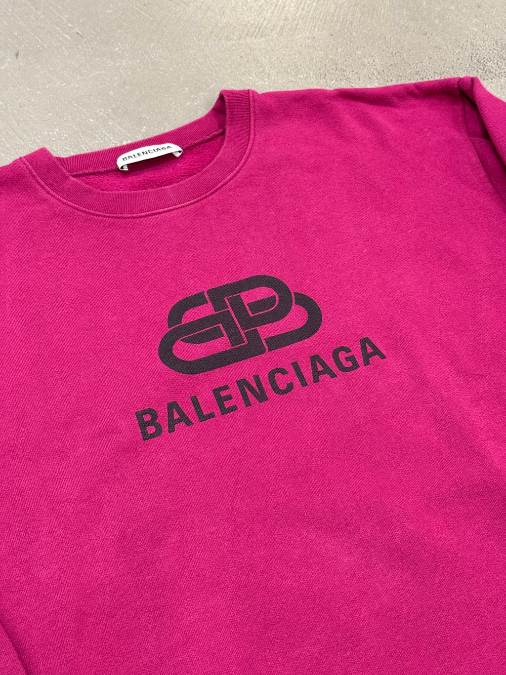 2019 Balenciaga logo crewneck