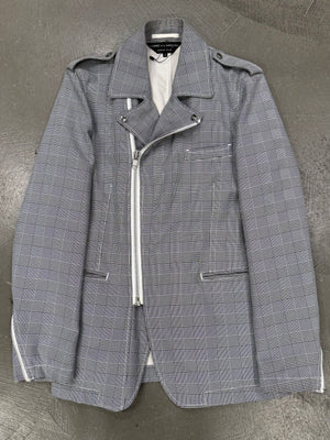 2011 Comme des Garçons checkered zipper jacket
