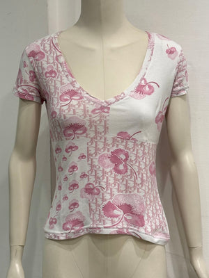 2000s Christian Dior by Galliano monogram t-shirt