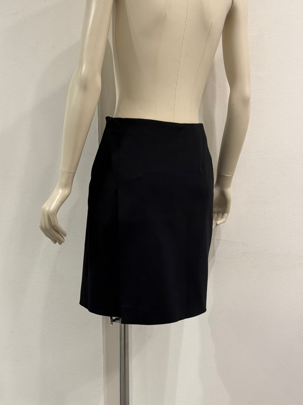 2000s Prada wool wrap skirt