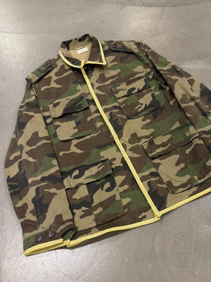 S/S2015 Saint Laurent by Hedi Slimane M65 gold trimmed military jacket