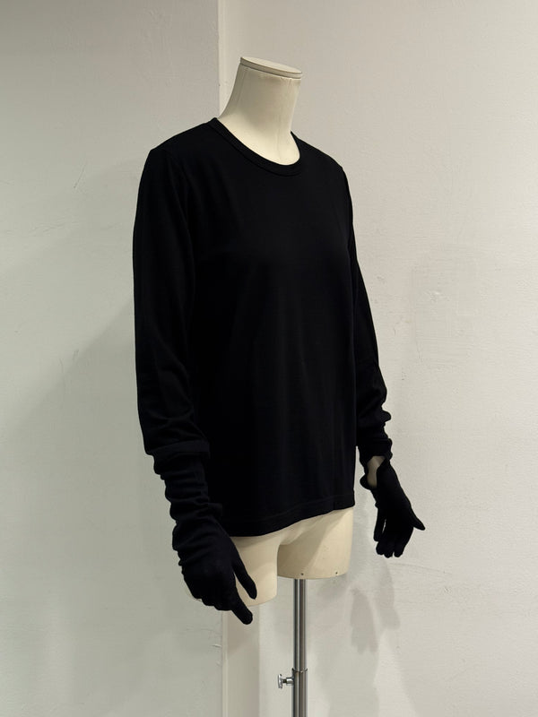 2000s Comme des Garçons glove sleeve knit sweater