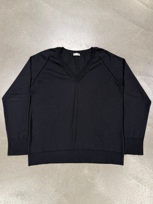 A/W2005 Dior by Hedi Slimane distressed v-neck knit