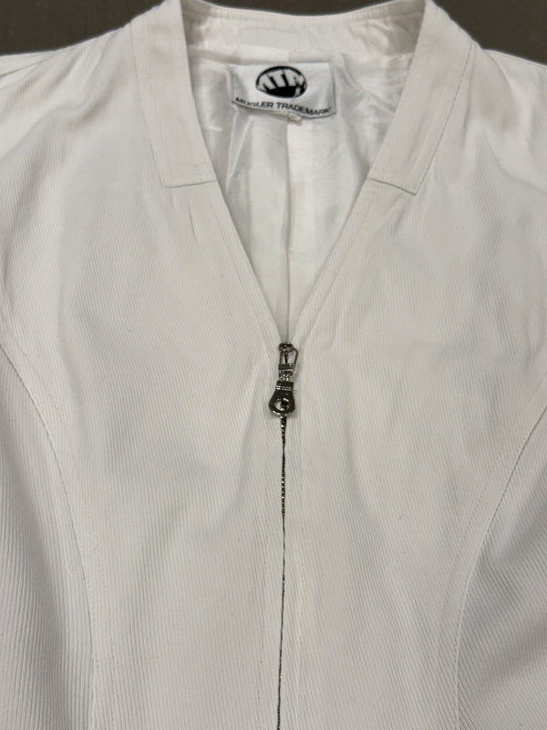 2000s Mugler corseted cropped jacket