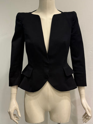 2012 Alexander McQueen sculptural wool blazer