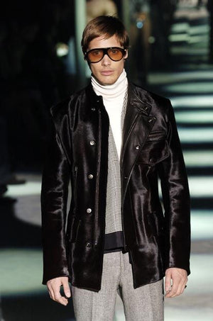 A/W2004 Gucci by Tom Ford runway pony hair utility jacket