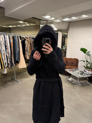 Rick Owens “DRKSHDW” Hooded jacket in thick cotton jersey
